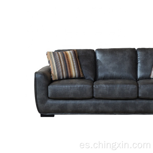 El sofá seccional fija los muebles del sofá de la sala de estar de tres plazas